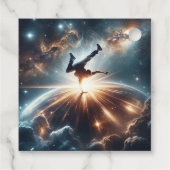 Étiquettes Cadeau Explosion de rupture galactique dans l'espace prof (Dos)