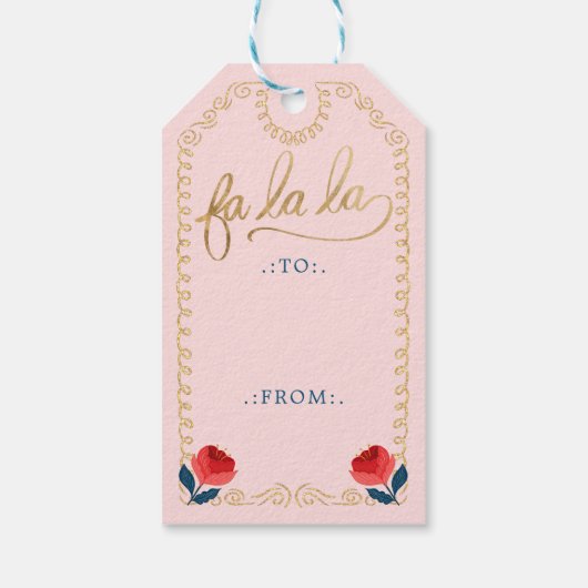 Étiquettes-cadeau Fa La Christmas Nutcracker Ballet Dancer À & De (Dos)