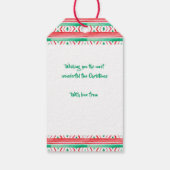 Étiquettes-cadeau Fa La La La La Llama ! motif d'aquarelle (Dos)