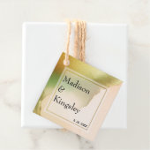 Étiquettes Cadeau Fab Chartreuse 💚 audacieux et élégant Mariage bud (En situation)