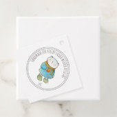 Étiquettes Cadeau Fabricant de vêtements pour bébé fait main (En situation)