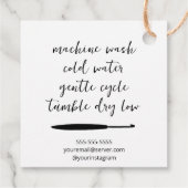 Étiquettes Cadeau Fabriqué à la main avec Crochet d'amour (Dos)