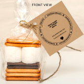 Étiquettes Cadeau Fabriqué à la main avec Love Business Insert - Mon