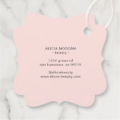 Étiquettes Cadeau Fabriqué à la main avec Love Pastel (Dos)