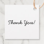 Étiquettes Cadeau Fabriqué à la main avec Tricot d'amour Merci en fi (Dos)