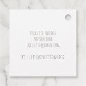 Étiquettes Cadeau Fabriqué à la main par le logo de la Fleur Balises (Dos)