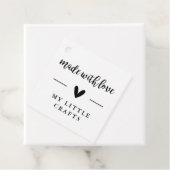 Étiquettes Cadeau Fabriqué Avec Amour, L'Artisanat (En situation)