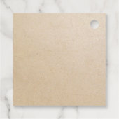 Étiquettes Cadeau Fabriqué maison avec script d'amour artisanal (Dos)