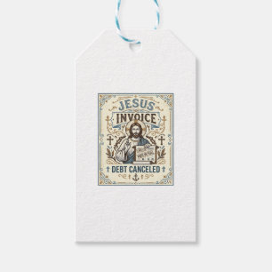 Étiquettes-cadeau Facture Jésus Dette Annulée Facture Jésus Dette Pe