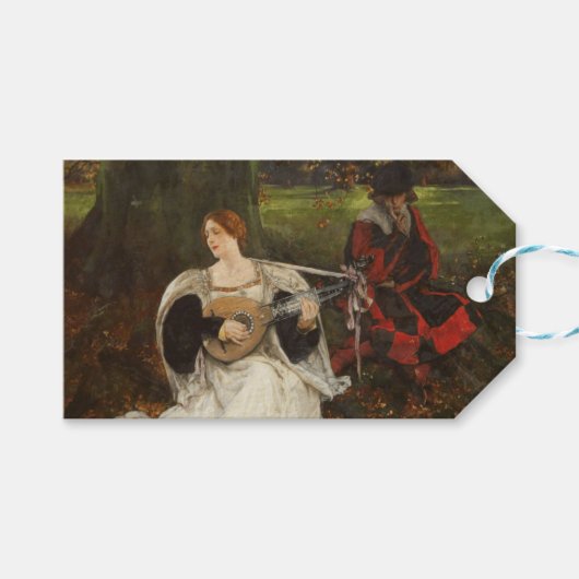 Étiquettes-cadeau Fair is my Love (par Edwin Austin Abbey) (Devant (Horizontal))