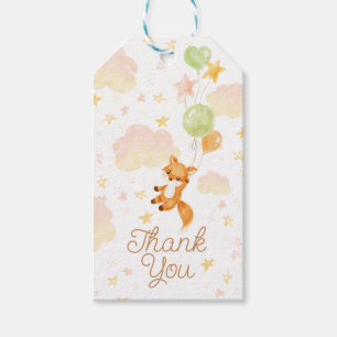 Étiquettes-cadeau Faire-part de remerciement pour Baby Shower Renard