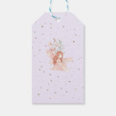 Étiquettes-cadeau Fairy First Birthday Enchanted garden Whimsical (Dos)