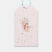 Étiquettes-cadeau Fairy First Birthday Enchanted garden Whimsical (Dos)