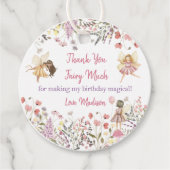 Étiquettes Cadeau Fairy Garden Boho Fleur sauvage (Devant)