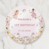 Étiquettes Cadeau Fairy Girl Anniversaire Fête (Dos)