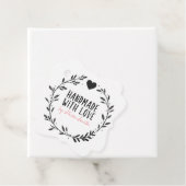 Étiquettes Cadeau Fait à la main avec amour (En situation)