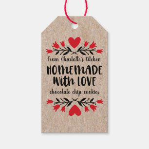 Étiquettes-cadeau Fait maison avec amour Étiquette-cadeau en papier