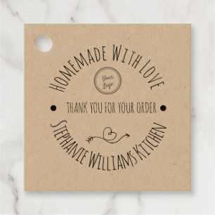Étiquettes Cadeau Fait maison avec amour  Merci pour votre commande