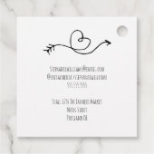 Étiquettes Cadeau Fait maison avec amour |Merci pour votre commande (Dos)