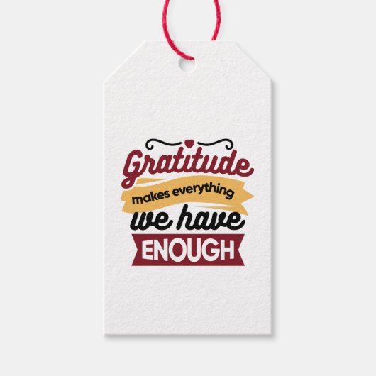 Étiquettes-cadeau Faith and Gratitude Artwork – Uplifting Christian  (Devant)