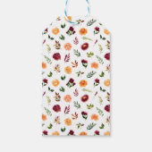 Étiquettes-cadeau Fall Burgundy Orange Bridal Shower Thank You (Dos)