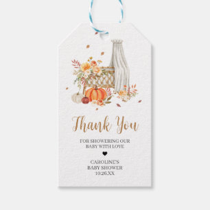 Étiquettes-cadeau Fall In Love Orange Citrouille Favoriser Tags