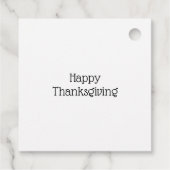 Étiquettes Cadeau Fall Leaves Badger & Fox (Dos)