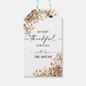 Étiquettes-cadeau Fall Leaves Thanksgiving Dinner Gift Tag (Devant)