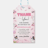 Étiquettes-cadeau Fantôme rose mignon Halloween 1er anniversaire (Devant)