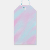 Étiquettes-cadeau Fantômes d'aquarelle de Kawaii (Unicorne) (Dos)