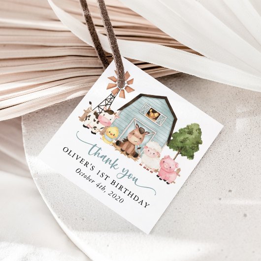 Étiquettes Cadeau Farm Animals, Cute Animals, Barn, First Birthday