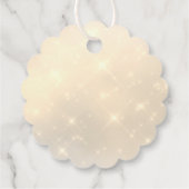 Étiquettes Cadeau fausse parties scintillant (Dos)