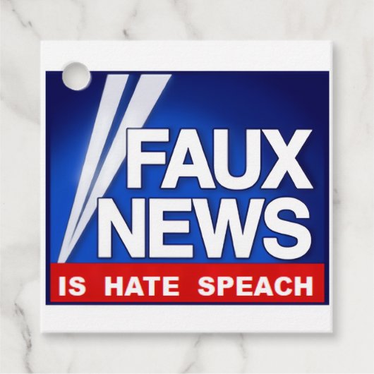 Étiquettes Cadeau Faux News (Devant)