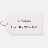 Étiquettes-cadeau Faux noyer masculin (Dos (Horizontal))