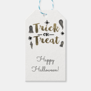 Étiquettes-cadeau Faveur de fête Halloween fantômes friandises ou fa