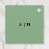 Étiquettes Cadeau Faveur de mariage (Dos)