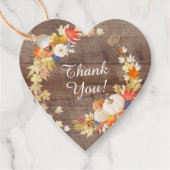 Étiquettes Cadeau Faveur de mariage champêtre feuilles d'automne cit (Devant)