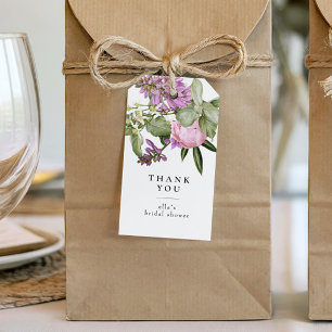Étiquettes-cadeau Faveur de mariage de jardin de fleurs