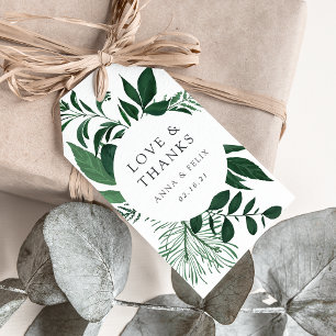 Étiquettes-cadeau Faveur de mariage Forêt Sauvage