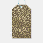 Étiquettes-cadeau Faveur de mariage kraft rustique chic moderne or (Dos)