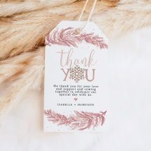 Faveur de Noël RORY Blush Winter Pine Flocon de Ne