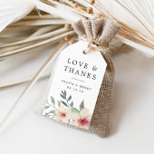 Étiquettes-cadeau Faveur de remerciement de mariage Peach Blossom