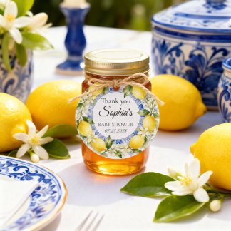 Étiquettes Cadeau Faveur de remerciement pour baby shower Citron de
