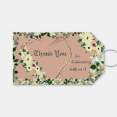 Étiquettes-cadeau Faveurs de mariage - Rose Dusty (Devant (Horizontal))