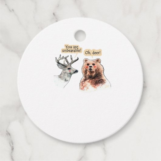 Étiquettes Cadeau Favor Tags (Devant)