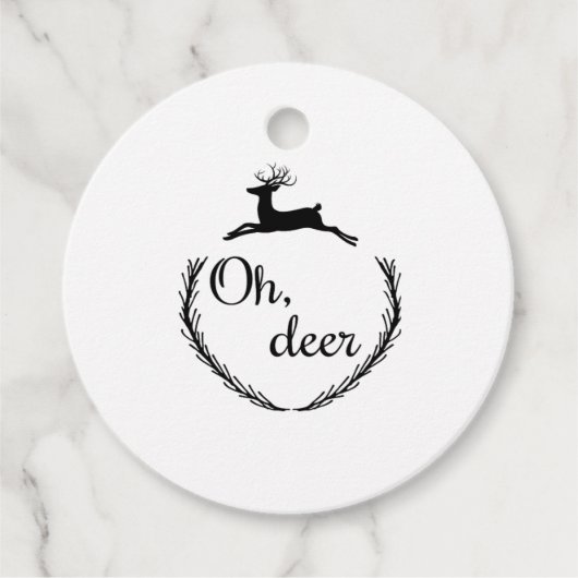 Étiquettes Cadeau Favor Tags (Devant)