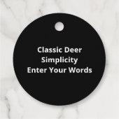 Étiquettes Cadeau Favor Tags (Dos)