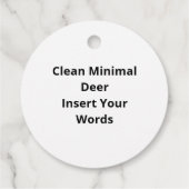 Étiquettes Cadeau Favor Tags (Dos)