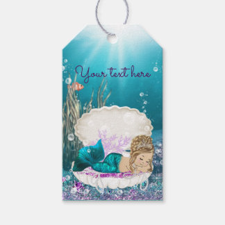 Étiquettes-cadeau Favorise le Baby shower de sirène