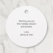 Étiquettes Cadeau Favoriser les balises (Dos)